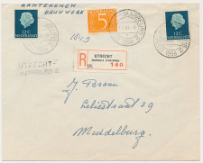 Aangetekend / Stempel Utrecht 1958 - Jaarbeurs Croesselaan