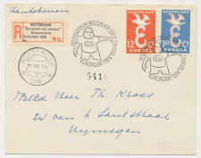 Aangetekend / Stempel Rotterdam 1958 - Europoort Bouwcentrum