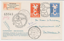 Aangetekend / Stempel Rotterdam 1958 - Europoort Bouwcentrum