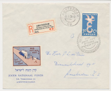 Aangetekend / Stempel Amsterdam 1959 - Zionistische Conferentie 