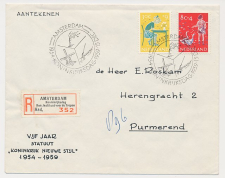 Aangetekend / Stempel Amsterdam 1959 - Koninkrijksdag