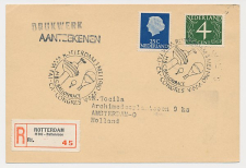 Aangetekend / Stempel Rotterdam 1960 FAI-CA-Congres - Ballonrace