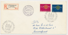 Aangetekend/Stempel s Gravenhage 1960 Europese Conferentie ECMT