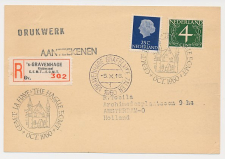 Aangetekend/Stempel s Gravenhage 1960 Europese Conferentie ECMT