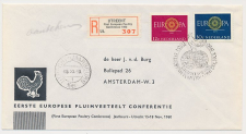 Aangetekend / Stempel Utrecht 1960 - European Poultry Conference
