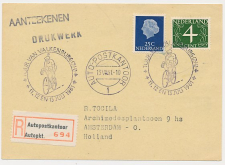 Aangetekend / Stempel Autopostkantoor Valkenburg 1961 - Tour    