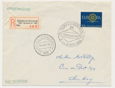 Aangetekend / Stempel Surhuisterveen 1961 - Survento 25