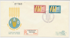 Aangetekend / Stempel Scheveningen 1963 - Campagne tegen Honger