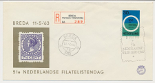 Aangetekend / Stempel Breda 1963 - 51e Filatelistendag