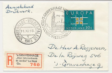 Aangetekend / Stempel s Gravenhage 1963 - Tent. Vredespaleis
