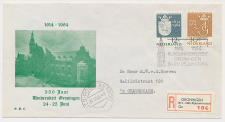 Aangetekend /Stempel Autopostkantoor Groningen 1964 Universiteit