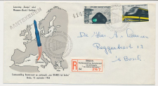Aangetekend / Stempel Breda 1964 Tent. Ruimtevaart op Postzegels