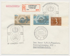 Aangetekend / Stempel Amsterdam 1965 - 8e Congres IVVV  