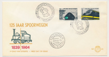 FDC / 1e dag Em. 125 Jaar Spoorwegen 1964 - E65 - Wonderland