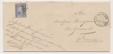 Puntstempel 67 Leeuwarden - Franeker 1871