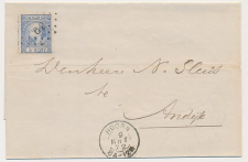 Puntstempel 62 Hoorn - Andijk 1872