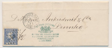 Puntstempel 44 s Gravenhage - Deventer 1871