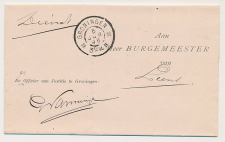 Grootrondstempel Groningen - Leens 1901 - Rechtbank Vonnis