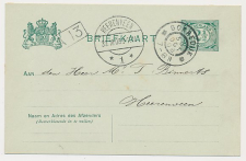 Kortezwaag - Grootrondstempel Gorredijk - Heerenveen 1908