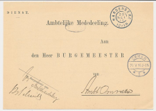 Grootrondstempel Hardenberg - Ommen 1916