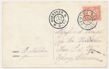 Grootrondstempel Heijthuizen - Overveen 1909