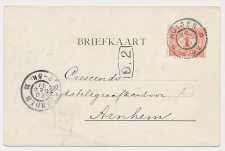 Grootrondstempel Huisen 1901