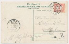 Grootrondstempel Hees (Gld.) 1907