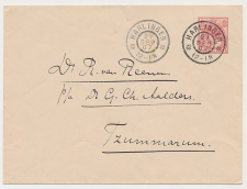 Grootrondstempel Harlingen - Tzummarum 1907