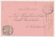 Grootrondstempel Hardegarijp - Enkhuizen 1898