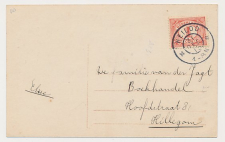 Grootrondstempel Heiloo - Hillegom 1915