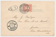 Grootrondstempel Hazerswoude (Rijndijk ) - Gouda 1905