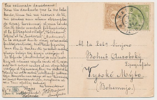 Grootrondstempel Haps - Bohemia 1911