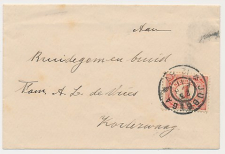 Grootrondstempel Jubbega - Gorredijk - Koudezwaag 1911