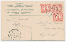 Grootrondstempel Jorwerd - Sneek 1908