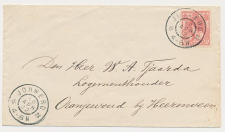 Grootrondstempel Jorwerd - Heerenveen - Oranjewoud 1902