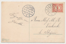 Grootrondstempel Klaaswaal - Strijen 1910