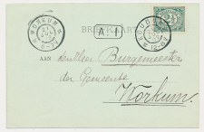 Grootrondstempel Koudum - Workum 1902