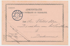 Grootrondstempel Lutten - Dedemsvaart 1916