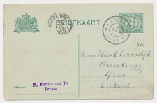 Teraar - Grootrondstempel Langeraar - Biezelinge 1910