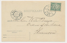 Grootrondstempel De Lier - Heinenoord 1909