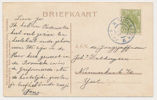 Grootrondstempel Oudewater - Nieuwerkerk a/d IJssel 1919