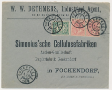 Grootrondstempel Oudepekela - Fockendorf Duitsland 1900