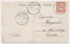 Grootrondstempel Oene - Welsum 1910