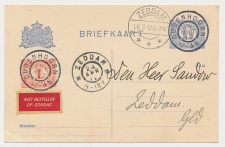Grootrondstempel Oudenhoorn - Zeddam 1912