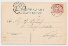 Grootrondstempel Schoonhoven - Bergambacht 1906