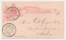 Grootrondstempel Schaijk - Aachen Duitsland 1898