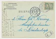 Grootrondstempel Spijkenisse - Leiderdorp 1911