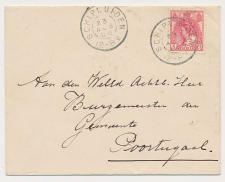 Grootrondstempel Schipluiden - Poortugaal 1908
