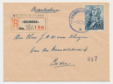 Aangetekend Grubbenvorst 1945 - Overstempeld strookje Helmond 