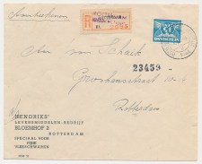 Aangetekend Rotterdam Breede Hilledijk 1944-Overstempelde strook